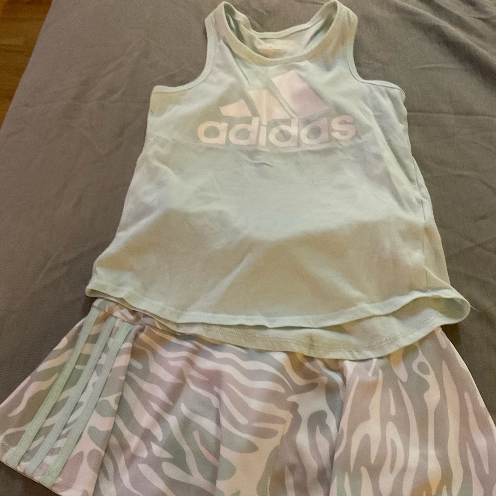 Adidas skirt & tank size 6
